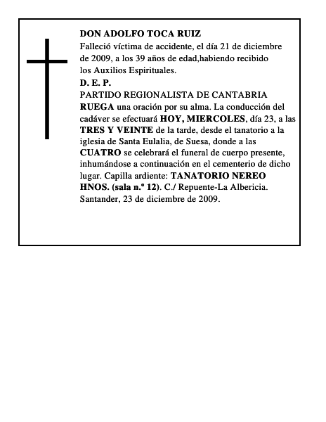 DON ADOLFO TOCA RUIZ