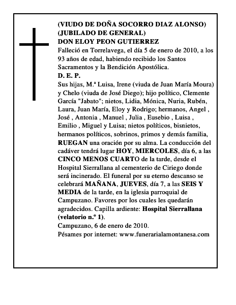 DON ELOY PEON GUTIERREZ