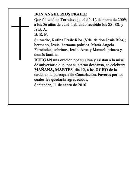 DON ANGEL RIOS FRAILE
