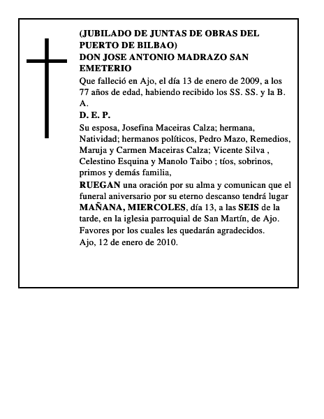 DON JOSE ANTONIO MADRAZO SAN EMETERIO