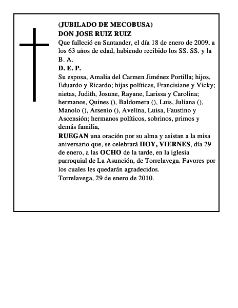 DON JOSE RUIZ RUIZ