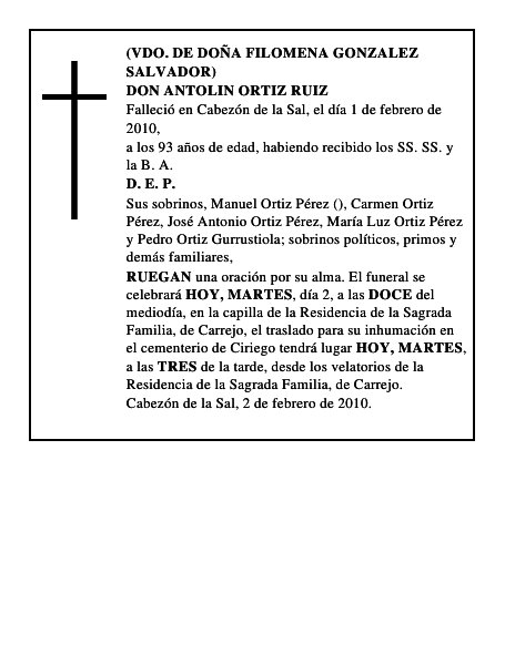 DON ANTOLIN ORTIZ RUIZ