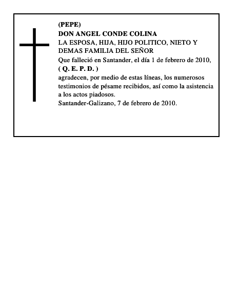 DON ANGEL CONDE COLINA
