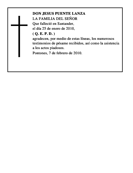 DON JESUS PUENTE LANZA