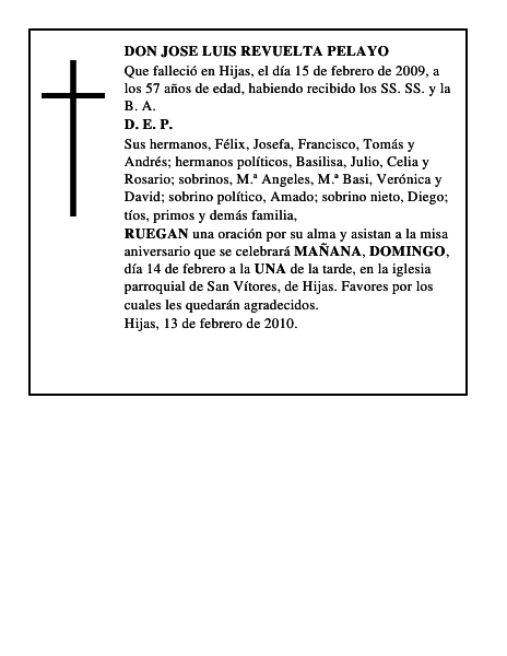 DON JOSE LUIS REVUELTA PELAYO