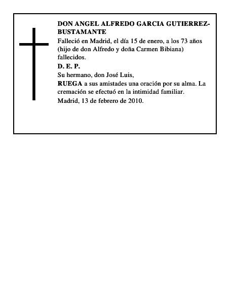 DON ANGEL ALFREDO GARCIA GUTIERREZ-BUSTAMANTE