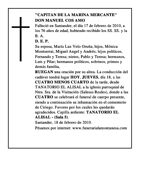 DON MANUEL COS AMO