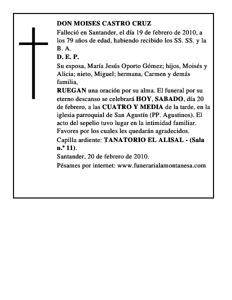 DON MOISES CASTRO CRUZ