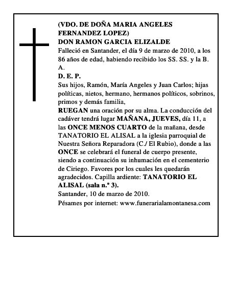 DON RAMON GARCIA ELIZALDE