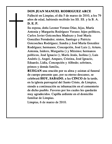 DON JUAN MANUEL RODRIGUEZ ARCE