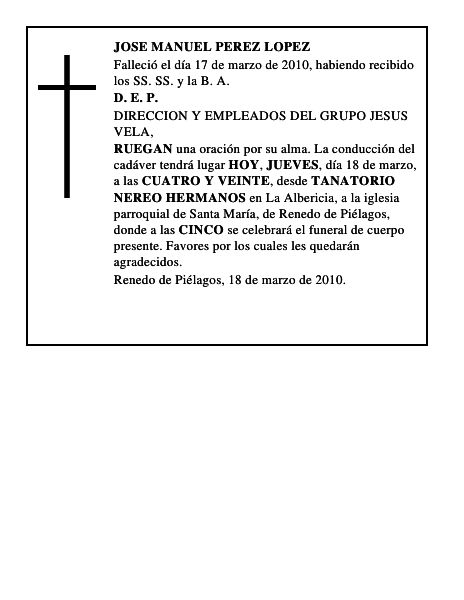 JOSE MANUEL PEREZ LOPEZ