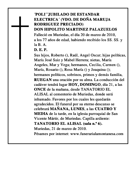 DON HIPOLITO MARTINEZ PALAZUELOS