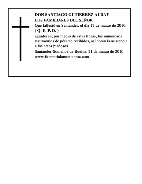 DON SANTIAGO GUTIERREZ ALDAY