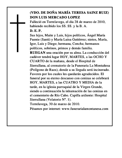 DON LUIS MERCADO LOPEZ