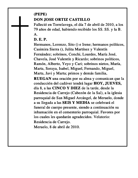 DON JOSE ORTIZ CASTILLO
