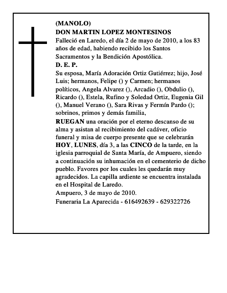 DON MARTIN LOPEZ MONTESINOS