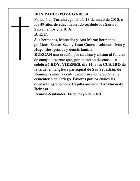 DON PABLO POZA GARCIA