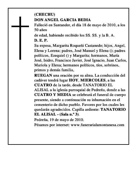 DON ANGEL GARCIA BEDIA