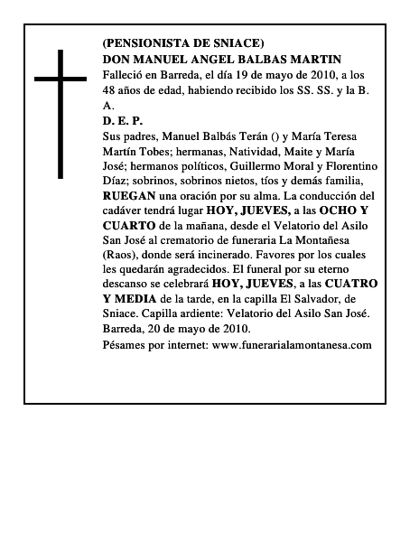 DON MANUEL ANGEL BALBAS MARTIN