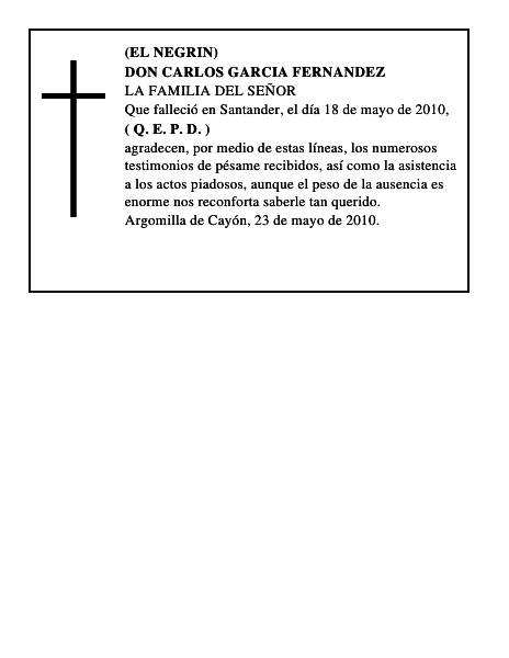 DON CARLOS GARCIA FERNANDEZ