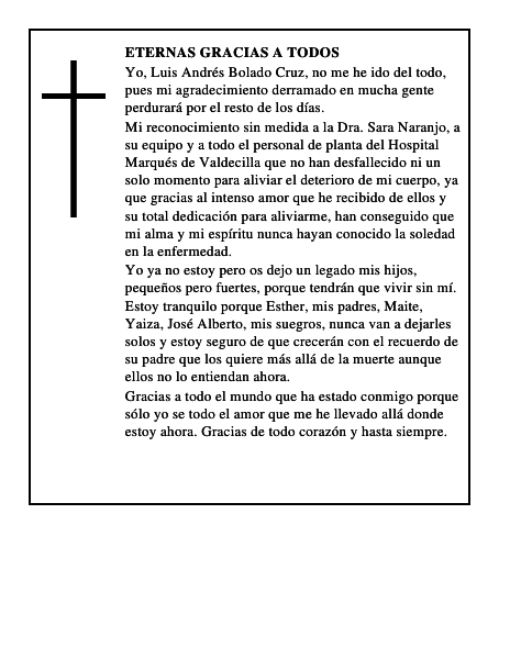 Eternas gracias a todos
