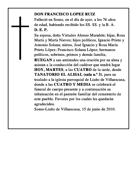DON FRANCISCO LOPEZ RUIZ