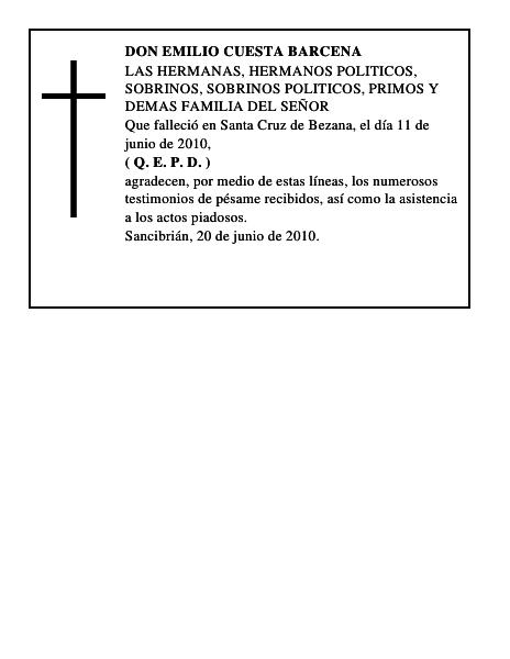 DON EMILIO CUESTA BARCENA