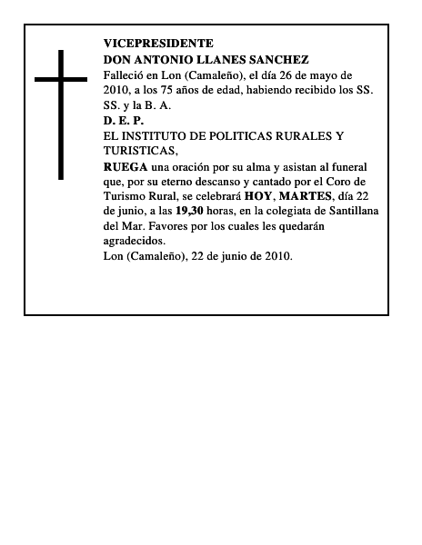 DON ANTONIO LLANES SANCHEZ