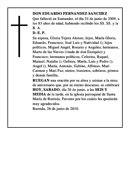 DON EDUARDO FERNANDEZ SANCHEZ