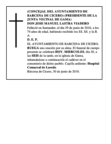 DON JOSE MANUEL LASTRA VIADERO