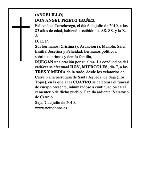 DON ANGEL PRIETO IBAÑEZ