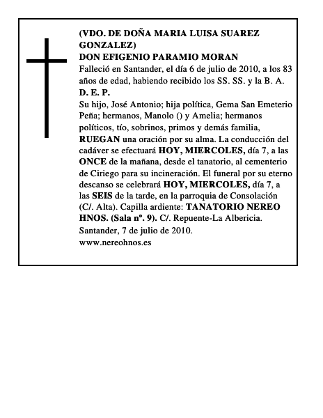 DON EFIGENIO PARAMIO MORAN