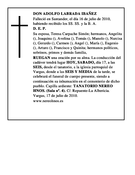 DON ADOLFO LABRADA IBAÑEZ