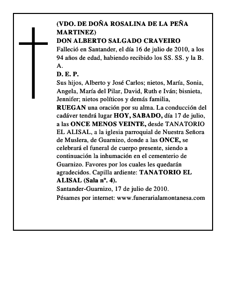 DON ALBERTO SALGADO CRAVEIRO