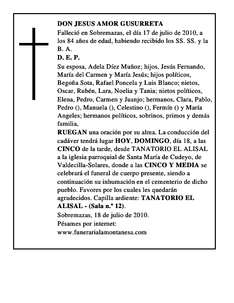 DON JESUS AMOR GUSURRETA