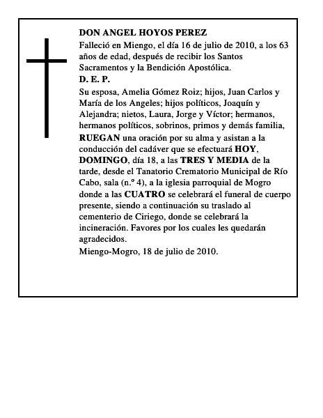 DON ANGEL HOYOS PEREZ