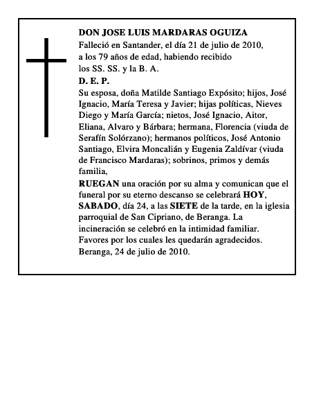 DON JOSE LUIS MARDARAS OGUIZA