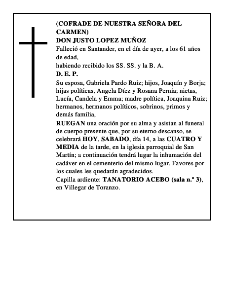 DON JUSTO LOPEZ MUÑOZ