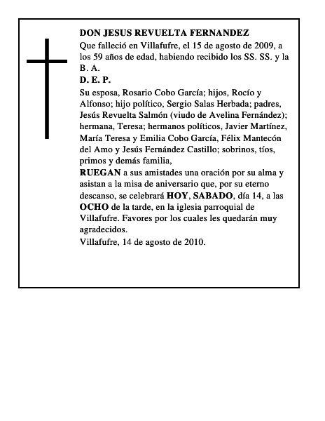 DON JESUS REVUELTA FERNANDEZ