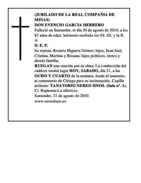 DON EVENCIO GARCIA HERRERO
