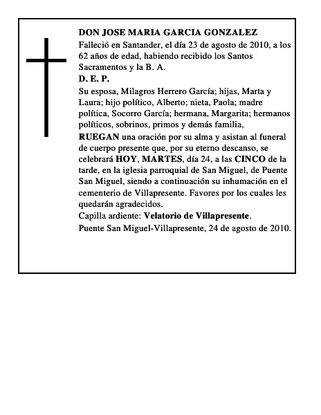 DON JOSE MARIA GARCIA GONZALEZ