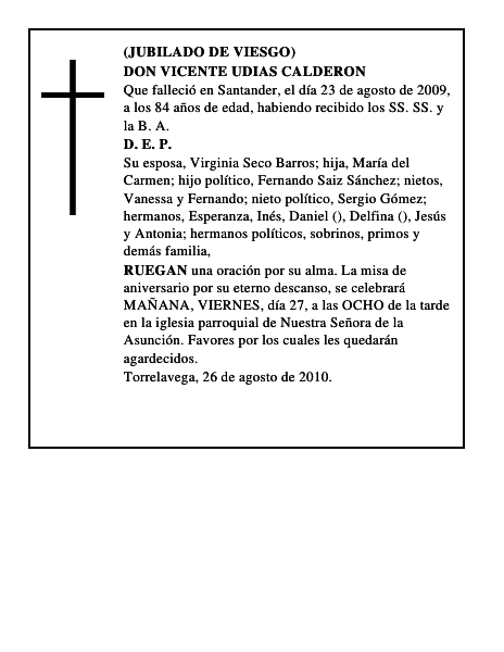 DON VICENTE UDIAS CALDERON