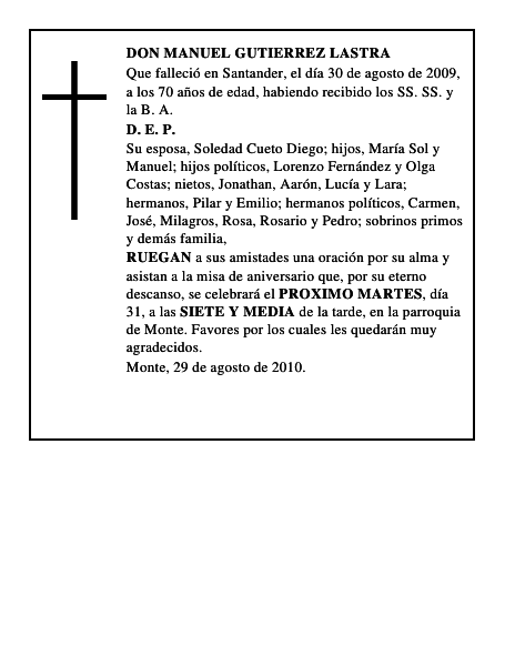 DON MANUEL GUTIERREZ LASTRA