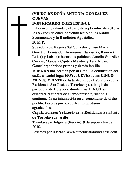 DON RICARDO CORS ESPIGUL