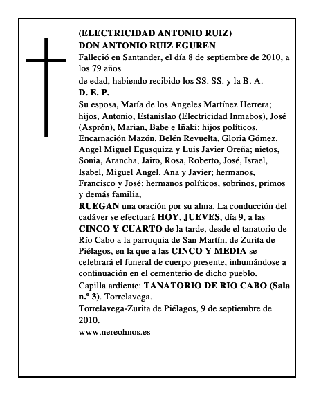DON ANTONIO RUIZ EGUREN