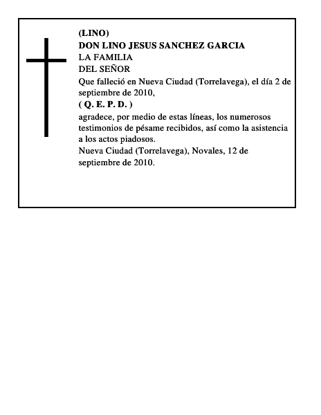 DON LINO JESUS SANCHEZ GARCIA