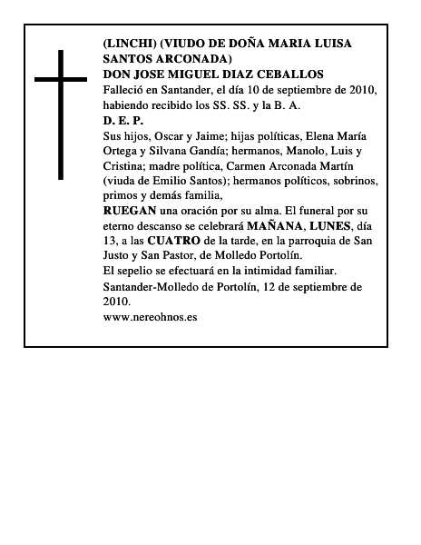 DON JOSE MIGUEL DIAZ CEBALLOS