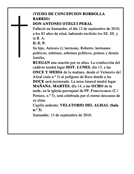 DON ANTONIO OTEGUI PERAL