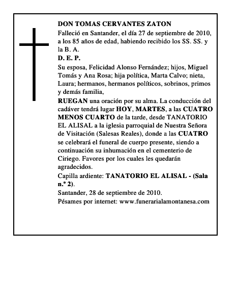 DON TOMAS CERVANTES ZATON