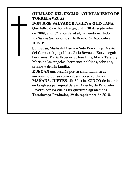 DON JOSE SALVADOR AMIEVA QUINTANA
